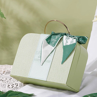 Boîte d'emballage de boîte de rangement pour album de mariage avec fermeture à ruban au design de luxe