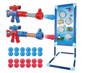 Kids Foam Bal Popper Air Toy Guns Met Staande Schieten Doel Schieten Spel Speelgoed Voor Kinderen