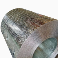 Bobine d'acier galvanisé durable à motif, 0,4-2,0 mm, prépeinte, compatible avec la tôle métallique à motif damier, haute résistance, protection de surface
