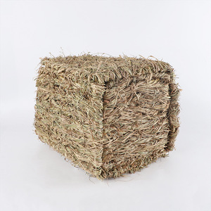 บ้านกระต่ายทรงสี่เหลี่ยมขนาดกลาง ทำจากหญ้าฮิบิสคัส ทอมือ สำหรับหนูตะเภาและชินชิล่า - Product Image 3