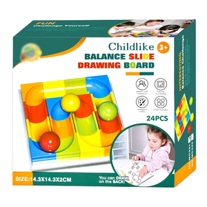 Set di Costruzioni STEM con 24 Pezzi, Pista per Palline, Puzzle per Bambini, Palle Bilancianti, Tavola da Disegno - Product Image 6