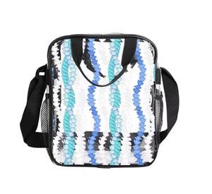 <span class=keywords><strong>Sac</strong></span> isotherme personnalisé en PVC imperméable pour l'extérieur, motif hawaïen imprimé sur une face, <span class=keywords><strong>sac</strong></span> à déjeuner décontracté - Product Image 1