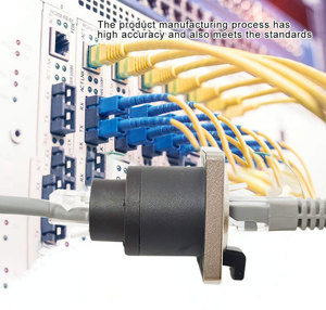 Connecteur de <span class=keywords><strong>prise</strong></span> de <span class=keywords><strong>montage</strong></span> Connecteur modulaire IP67 Ethernet mâle <span class=keywords><strong>femelle</strong></span> Cat 6 <span class=keywords><strong>Montage</strong></span> sur panneau Connecteur étanche <span class=keywords><strong>RJ45</strong></span> - Product Image 5