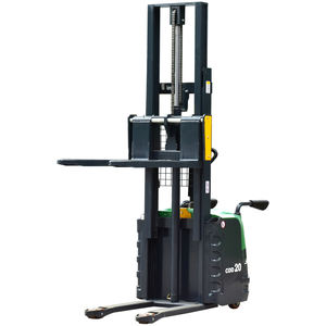 स्टेकर खड़े खड़े ड्राइव पैलेट लिफ्ट स्टेकर क्षमता 1000/2000 किलोग्राम पूर्ण इलेक्ट्रिक फोर्कलिफ्ट स्टैंड-ऑन ड्राइव स्टेकर - Product Image 6