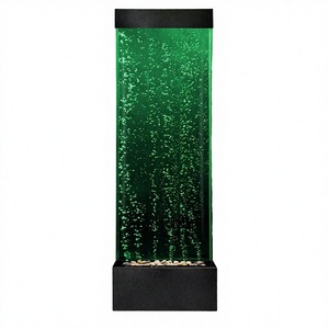 Mur de bulles LED sensoriel 4 pieds 48 pouces pour fontaine d'intérieur, écrans métalliques contrôlés par application, séparateurs de pièce, 8 couleurs changeantes - Product Image 2