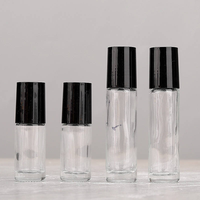 Rouleau applicateur en verre premium pour flacon, lot de 5 ml et 10 ml, avec diffuseur à bâtonnets pour échantillon d'huile essentielle ou de parfum