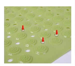 Tapis de baignoire antidérapant en <span class=keywords><strong>TPE</strong></span> écologique Tapis de sol de salle de bain personnalisé avec ventouse - Product Image 6