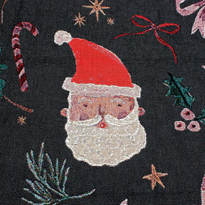 35% katun 65% poliester kustom Jacquard piknik anyaman lempar Natal karya seni kartun rumbai permadani empat musim selimut - Product Image 2