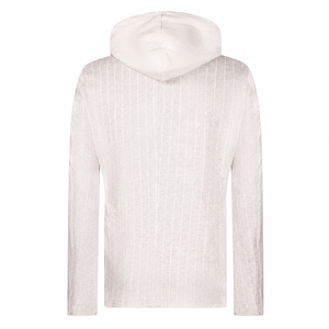 <span class=keywords><strong>Giacca</strong></span> da <span class=keywords><strong>Uomo</strong></span> OEM ODM Personalizzata 100% <span class=keywords><strong>Cashmere</strong></span> a Righe con Cappuccio e Pettorina Staccabile - Product Image 4