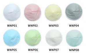 Absorbent Organic Bamboo Breastfeeding Pads With Laundry Bag Nursing Breast Pads
