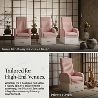 Fauteuils de pédicure blancs de luxe, personnalisables, avec massage électrique, pour salon de manucure, sans plomberie, fauteuil de massage des pieds