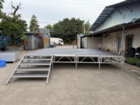 Plateforme de scène en aluminium personnalisée avec système de treillis de sécurité – Scène événementielle pour DJ, concerts mobiles, défilés de mode