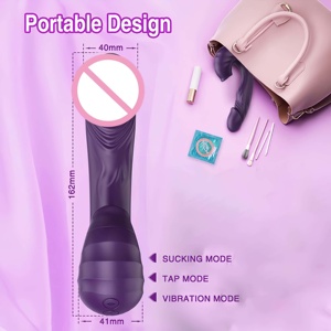 Vibrateur vibrant et aspirant en silicone OEM, rechargeable, silencieux, multifonction, jouet intime <span class=keywords><strong>pour</strong></span> femmes, vente en gros - Product Image 4