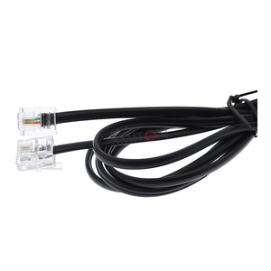 Câble téléphonique RJ11 noir, fil de ligne RJ11 - Product Image 2