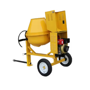 Nueva Mezcladora Mini Diésel-Eléctrica de 350L para Construcción en el Hogar, Mantenimiento de Carreteras y Trabajos en Obras de Construcción - Product Image 1