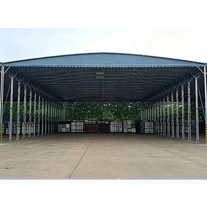 Portable push-pull <b>tent</b>, portable folding and telescopic awning, car shelter, garage, sunshade roof canopy - Product Image 6
