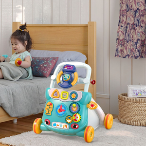 Trotteur pour bébé infantile <span class=keywords><strong>voiture</strong></span> de poussée en plastique multifonctionnelle pour enfants avec son léger bébé jouets de marcheur anti-renversement pour enfants - Product Image 2