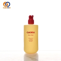 Botol Plastik PET Biru Kuning Kosong Putih Mewah 300ml Silinder PE Bulat Pompa Gel Mandi Sampo Lotion 500ml