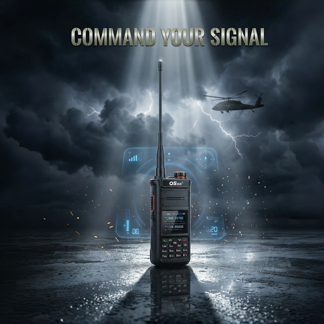 IP68 Waterproof Handheld GMRS UHF/VHF Two-Way Radio 3000mAh Battery with LED Screen and Long Range for Outdoor Adventures