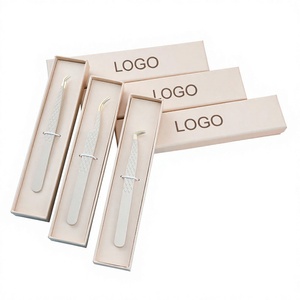 Pince à épiler TEEJAY de luxe en acier inoxydable de qualité supérieure, durable, à pointe ultra-fine pour extensions de cils 3D/6D - Product Image 3