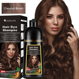 <span class=keywords><strong>Tinte</strong></span> Natural Semipermanente para el Cabello, Color Castaño Oscuro, Cubre las Canas, <span class=keywords><strong>Tinte</strong></span> Rojo para el Cabello, Champú Herbal para Teñir el Cabello de Negro, 500 ml - Product Image 3