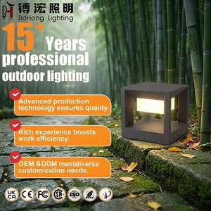 Lampade a Colonna <span class=keywords><strong>LED</strong></span> Solari da Esterno Moderne e Minimaliste, Luci Decorative per Giardino e Balcone con Alimentazione Elettrica - Product Image 1