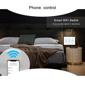 Ledeast DS-123-2F tuya wifi thông minh chuyển đổi ánh sáng 8 băng đảng cảm ứng Bảng điều chỉnh Hỗ trợ cuộc sống thông minh ứng dụng điều khiển cho tự động hóa nhà hệ thống - Product Image 4