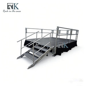 Barandillas de Seguridad de Aluminio para Carga Pesada, Ajustables en Altura, para Escenarios - Product Image 1