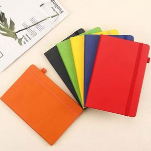 Promotional Gift A4 A5 A6 Leather <b>Notebook</b> UV Logo <b>Dotted</b> Inner Page Binding Elastic Strap for Business - Product Image 3