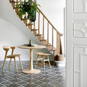 RH americano moderno stile europeo in legno massello <span class=keywords><strong>tavolo</strong></span> <span class=keywords><strong>da</strong></span> pranzo rotondo convertibile <span class=keywords><strong>per</strong></span> <span class=keywords><strong>cucina</strong></span> soggiorno appartamento o uso Hotel - Product Image 5