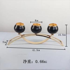 Bougeoirs en verre modernes et élégants pour le mariage Bougeoir Centres de table Décorations de table - Product Image 2