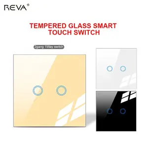 Intelligent switch Wifi touch glass panel Reva Radio Frequency Control Voice wireless switch socket