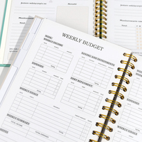 Carnet personnalisé avec impression directe d'usine, couverture rigide durable, reliure spirale, papier offset, agenda, journal, carnet avec onglets