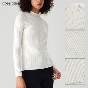Pull col roulé pour femme, automne-hiver, élégant, épais, chaud, à manches longues, tricoté, pull basique féminin, pulls décontractés, hauts - Product Image 2