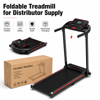 Tapis roulant électrique pliable portable avec emballage compact et 366 unités par 40HQ, tapis roulants de fitness à domicile pour la distribution