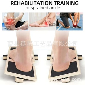 Estirador de pies de madera, tabla de equilibrio antideslizante de 29x11x1,5 cm para entrenamiento de pantorrillas, equipo de gimnasio - Product Image 5