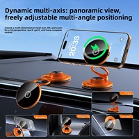 Support magnétique pour téléphone portable en aluminium avec charge sans fil, pliable et rotatif, pour lit et bureau