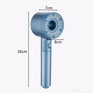 Vendita calda potente doccia a mano con filtro agli ioni negativi placcato bagno testa di spruzzo pressurizzata per servizi igienici - Product Image 6