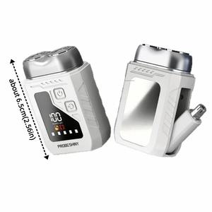 Mini Afeitadora Eléctrica 2 en 1, Recortadora de Vello Nasal Eléctrica con Pantalla Digital, Doble Cabezal, Impermeable, Recortadora de Vello Nasal Inteligente - Product Image 5