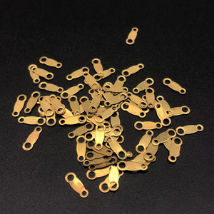 Conectores de cobre para collares de joyería, 12x4mm, accesorios para colgantes y eslabones de cadena - Product Image 1