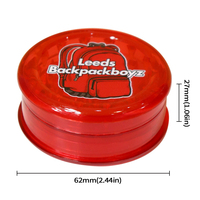 Broyeur à herbes en plastique personnalisé de qualité supérieure, portable, multicolore, pour cadeaux promotionnels, accessoires pour fumeurs