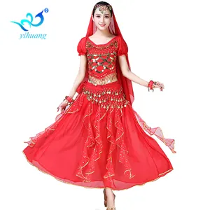 Alta Qualidade Novo Design Dança Do Ventre Vestido Mulheres Dança Do Ventre Trajes Bollywood Party Costumes