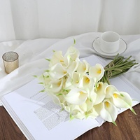 Bunga Calla Lily Buatan dalam Berbagai Warna dengan Sentuhan Realistis untuk Dekorasi Bunga Pernikahan Kantor Rumah & Dapur
