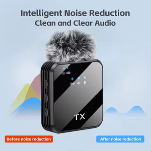 Портативный 2-микрофонный беспроводной микрофон 3 в 1 с разъемом Type-C для видеоблога телефона - Product Image 5