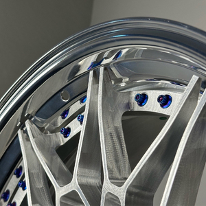 Jantes de voiture en alliage d'aluminium forgé à cinq branches échelonnées de remplacement OEM de 18 à 21 pouces, neuves, 4 pièces, 5*100 4*100 5*108 5*120 - Product Image 6