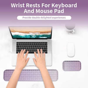 Bilek istirahat ile ergonomik özel sümen oyun Mouse Pad seti bellek köpük Mouse Pad seti jel silikon bilgisayar ofis ev için - Product Image 2