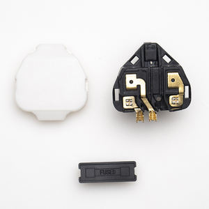 British Type <span class=keywords><strong>3</strong></span> ottone <span class=keywords><strong>2</strong></span> core inserto spina <span class=keywords><strong>3</strong></span> Pin BS1363 UK inserto per cavo di alimentazione - Product Image 1