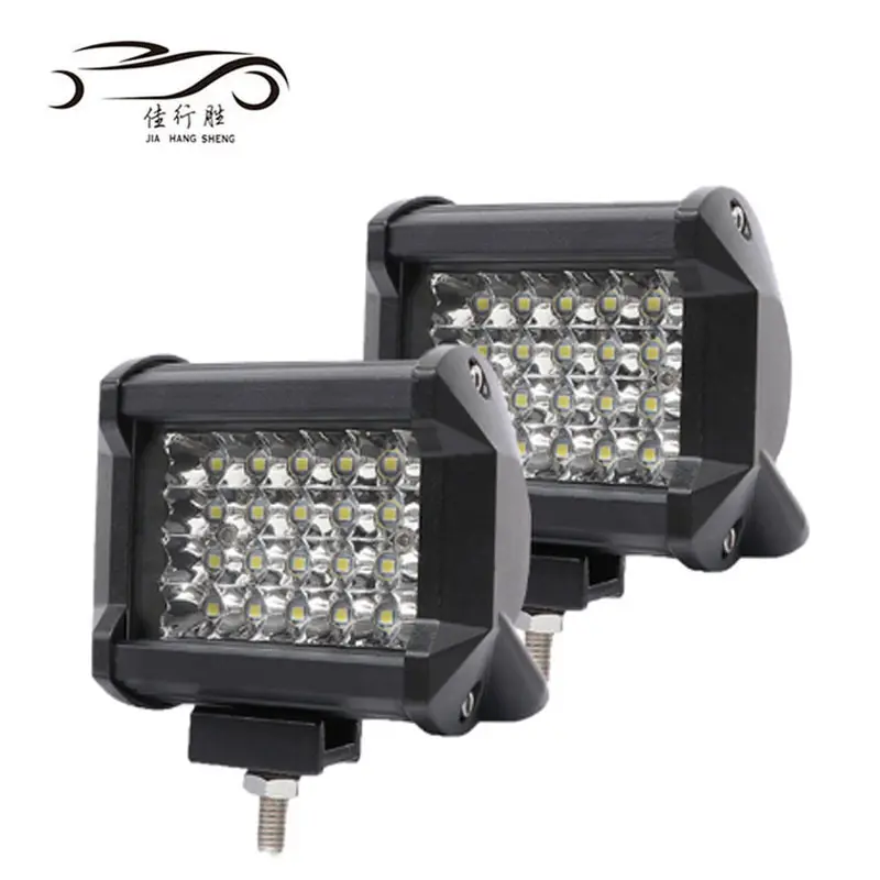work light for truck jeeps tractor excavator 72w white bright super bright car led headlight tractor work light led bar 4 inch