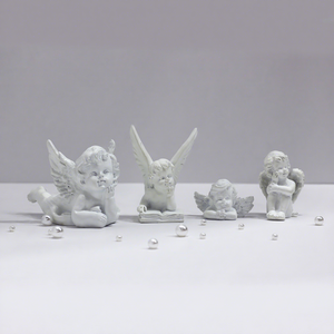 Figura adornos resina escultura Mesa adornos flor Hada encantadora estatua de Ángel Retro europeo - Product Image 1