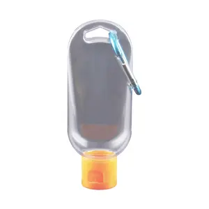 50毫升弧孔瓶20口径一次性手乳液瓶塑料旅行钥匙扣泵瓶